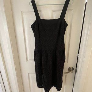 Apostrophe Black Lace Knee Length Dress Size 10